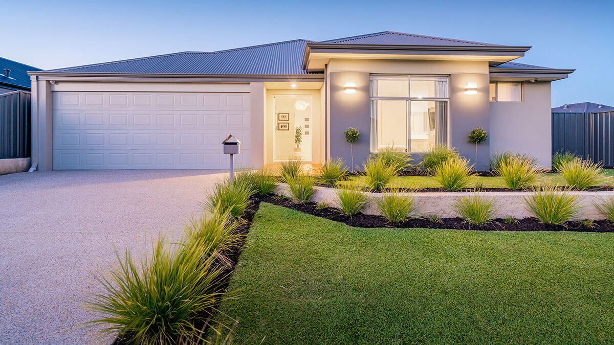 An empty house seen from street