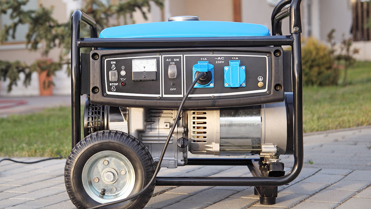 A generator outside